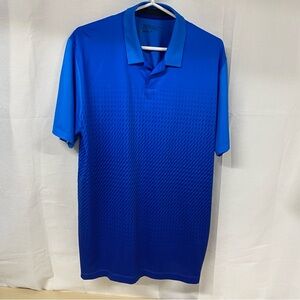 Nike Golf Dri-FIT Blue Gradient Polo Shirt Men’s Medium Tour Performance